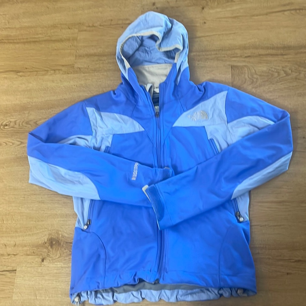 Purple Blueish Women's The North Face Rain Jacket Windbreaker Zip-up